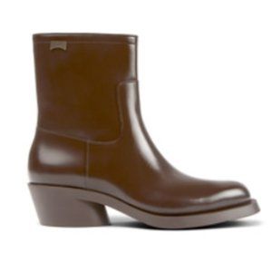Brown Leather Camper Boots